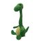 35 سم الديناصور الأخضر لعبة قطيفة للتسجيل والتحدث أثناء التواء الرقبة