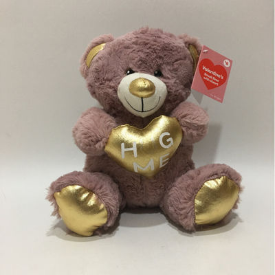 بيع ساخن بيع بالجملة اللعبة الملونة عيد الحب's Teddy Bear مع القلب هدية حلوة للمحبين