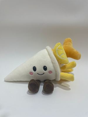 7 أجهزة مختلفة سمك مقلي و رقائق برتقالية ألعاب اللحم ، طعام لطيف الحيوانات المحشوة للأطفال و ديكور المنزل