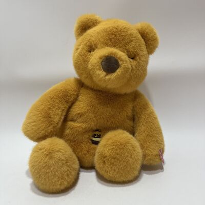 Breathing Light Sleep Soothing Teddy Bear Plush Toy Brown Sleeping Bear Pillow Baby Sleep Aid
