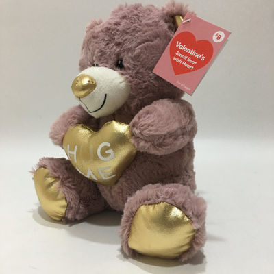 بيع ساخن بيع بالجملة اللعبة الملونة عيد الحب's Teddy Bear مع القلب هدية حلوة للمحبين