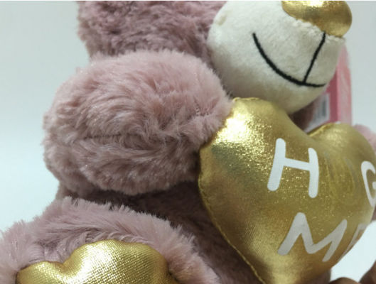 بيع ساخن بيع بالجملة اللعبة الملونة عيد الحب's Teddy Bear مع القلب هدية حلوة للمحبين