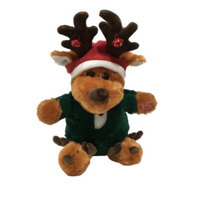 الأطفال هدية عيد الميلاد الغزلان المضحك مع ارتعاش القدم والغناء