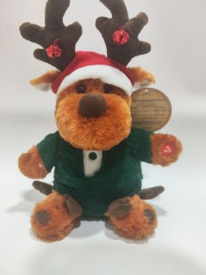 الأطفال هدية عيد الميلاد الغزلان المضحك مع ارتعاش القدم والغناء