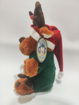 الأطفال هدية عيد الميلاد الغزلان المضحك مع ارتعاش القدم والغناء