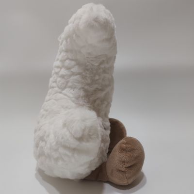 لعبة قمر ناعمة للنوم مع تأثير تنفسي وضوء LED للأطفال