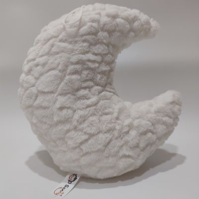 لعبة قمر ناعمة للنوم مع تأثير تنفسي وضوء LED للأطفال