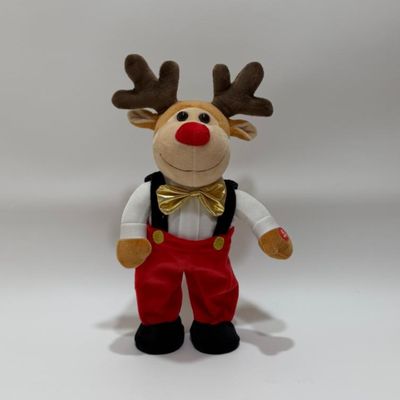 سانتا كلوز والرنة يغنيان ويرقصان في عيد الميلاد