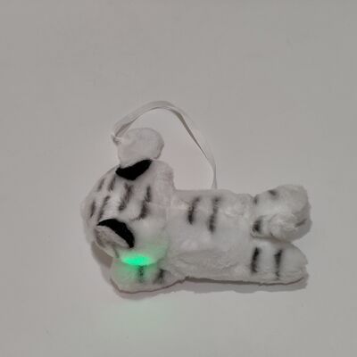 اللعبة المضيئة المغناطيسية النمر الأبيض الكتف الملابس مع ميزة لامعة