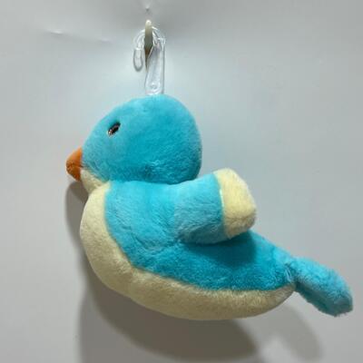Colourful Plush Button Bird Toy for Kids and Collectors