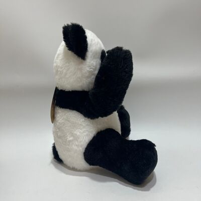 Interactive Peek-a-Boo Panda Plush Toy with Repeat Function and Music Cute Lying-Down Hide and Seek Toy