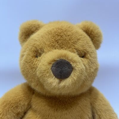 Breathing Light Sleep Soothing Teddy Bear Plush Toy Brown Sleeping Bear Pillow Baby Sleep Aid