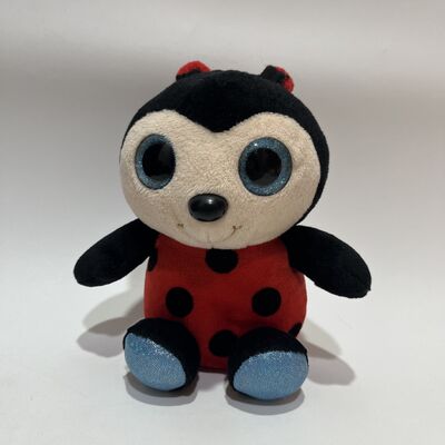 Sparkling Eyes Ladybug and Bee Plush Toy Red Yellow Options Cute Insect Doll Cognitive Toy for Kids