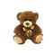 Valentines Brown Teddy Bear Toy Big Bear Stuffed Animal 5.9 `` وظيفة مرافقة